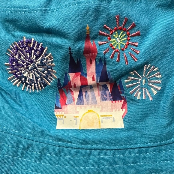 Authentic Disney Parks Castle & Characters Reversible Bucket Hat for Adults -NWT main image 6